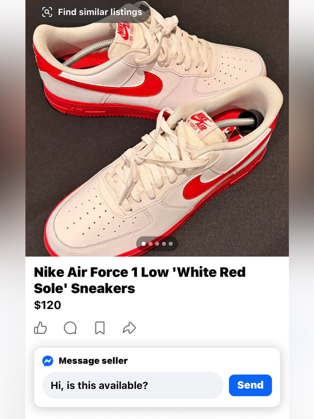 Air Force 1 Low - White & Red